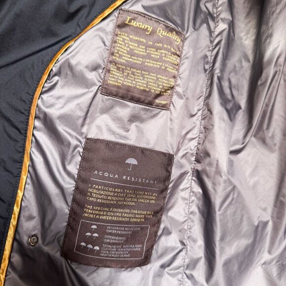 Moorer Black Nylon Dawn Filled Quiet Luxury Jacket M/40" Chest - Picture 4 of 7